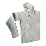 UGG  Asala Hoodie in white with ribbed cuffs and hem size medium Photo 4