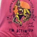 Miranda Lambert Pink Graphic Tank Top womens size large western Photo 1