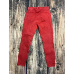 Pistola Womens Size 28 Red High-Rise Frayed Hem Skinny Jeans Photo 3