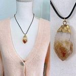 Earthbound Gold crystal Pendant Necklace Photo 0