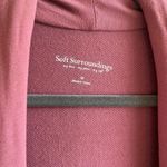 Soft Surroundings Cardigan Mauve Dusty Rose Pink Open Front Waterfall Sz M EUC Photo 3