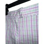Lady Hagen  Shorts Size 14 Plaid Mid Rise 10" Inseam Golf Light Purple & Green Photo 3