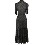 Evereve Roan + Ryan black & white Blake puff sleev maxi dress medium Photo 4