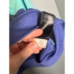 The North Face  Womens Full Zip Teal Purple Spell Out Logo Sweatshirt Sz Medium Photo 5