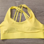 Nine Bull Strappy Cross Back Sports Bra with Removable Pads Size XXL Yellow Photo 0