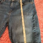 7 For All Mankind Cropped Blue Denim Shorts Photo 3