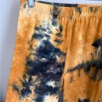New Mix Orange and Blue Tie-Dye Leggings Photo 3