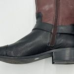 Vince Camuto  Leisha Brown Black Leather 6.5 M 36.5 Knee High Riding Boots Photo 7