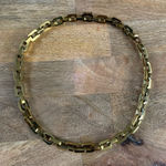 Eddie Borgo Supra gold chain link necklace. 18” Photo 0