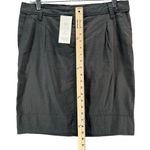 Eileen Fisher Skirt Womens 6 Black Linen Blend Pencil Straight Stretch TINY FLAW Photo 8