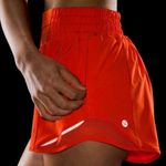 Lululemon Hotty Hot High Rise Athletic Shorts Autumn Red Orange 12 Photo 3