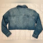 Madewell Medium Wash Cropped Oversized Trucker Jean Jacket - Small Photo 2