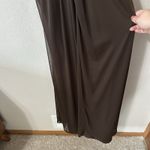 Alex Evenings Alex‎ Evenings Formal Ruched Bust Halter Dress Brown Size 10 Shimmer Y2K Maxi Photo 2