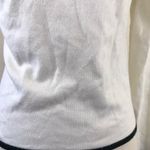 Vintage Y2K MetroGirl Cream Black Square Neck Sweater Soft M Size M Photo 2