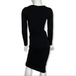 Topshop  Dress 4 Black Stretch Long Sleeve Bodycon Party Y2K‎ Photo 2
