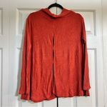 We The Free People Lover Top Ribbed Thermal Long Sleeve Rust Orange Size Small Photo 9