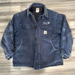 Carhartt  faded navy Quilt Lined Arctic winter Coat Jacket Mens XL heavyweight Photo 0