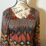 Moa Moa MOA OFF THE SHOULDER BOHEMIAN PATTERNED TUNIC SIZE SMALL Photo 4