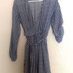 Missguided  Gathered Sleeve Tie Waist Gingham Dress Photo 2