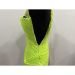 House Of CB  Adrie Cut Out Neon Green Dress Small S NWOT Photo 4