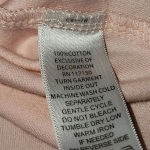 Quacker Factory  Womens Light Pink Embellished Seguin Long Sleeve Shirt Top Large Photo 4