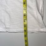 LC Lauren Conrad 100% Cotton White Pastel Stripe Front Tee Photo 7