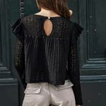 ZARA Elegant Black Lace Blouse Photo 1