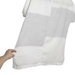 PureJill 100% Linen Boxy Oversized Short Sleeve Colorblock Blouse Photo 8