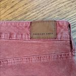 American Eagle  Mom Straight Corduroy Jeans Dusty Rose, Stretch, Size 16 Reg Photo 6