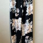 Romper Dark Florals Cut Out Boho Sheer Loose Festival Wedding Classic watercolor Black Photo 3