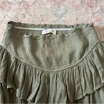 Mustard Seed Olive Green Smocked Skirt Photo 3