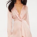 Pretty Little Thing Pink Satin Dress Photo 0