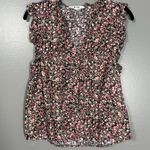BB Dakota Steve Madden Women's Black & Pink Calico Cottagecore Top Photo 0
