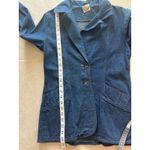 Vintage Rumble Seats Denim Blazer Womens Medium Blue Western Ranch Boho 70s 80s Photo 5