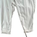 Old Navy Linen Crop Pant Women 2XL Bright White Pull On Elastic Waist Summer NEW Photo 7