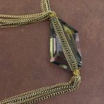 Long Multi Colored Chains Crystal Toggle Necklace Photo 1