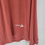 Francesca's Blue Rain Womens Dress M Orange Rust Embroidered Trim Ruffle Sleeve Boho NEW Photo 6