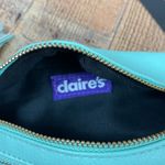 Claire's Pastel Turquoise Belt Bag Fanny Pack Tassel Retro Y2K Western Blue Photo 3