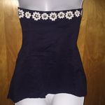 J.Crew Navy Blue Floral Tube Top Size 4 Photo 4