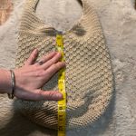 The Sak  120 Hobo Woven Bucket Bag Crochet Tan Purse Photo 3