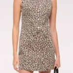 Abercrombie & Fitch NWT  Mara High-Kneck Vest Mini Leopard Print Dress Photo 0