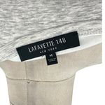 Lafayette 148 New York Shift Dress Long Sleeve Cotton‎ Gray Size Medium Photo 9