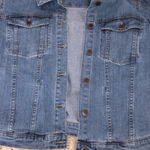 Garnet Hill  size 16 blue jean denim jacket Photo 7