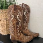 Old West  Womens Western Burnt Tan Leather Cowboy Boots 7B Photo 0