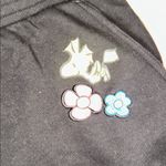 Peanuts Snoopy Woodstock Graphic Embroidered Sweatshorts With Pockets Drawstring Black Size XXL Photo 2