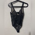 Victoria's Secret Victoria’s Secret Black Studded Lace Teddy Photo 3