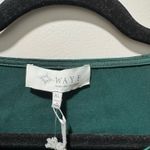 WAYF Nwt  Merci Green Feather-Trimmed Top Photo 4