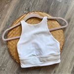 Lululemon white long line energy bra Photo 2