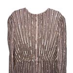 Mac Duggal NEW NWT Embellished Puff Sleeve Side Knot Maxi Gown In Mocha Photo 10