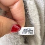 Aerie Fuzzy Cropped Cardigan Stone Deep V-Neck Button Front Small Soft #2926 Photo 8